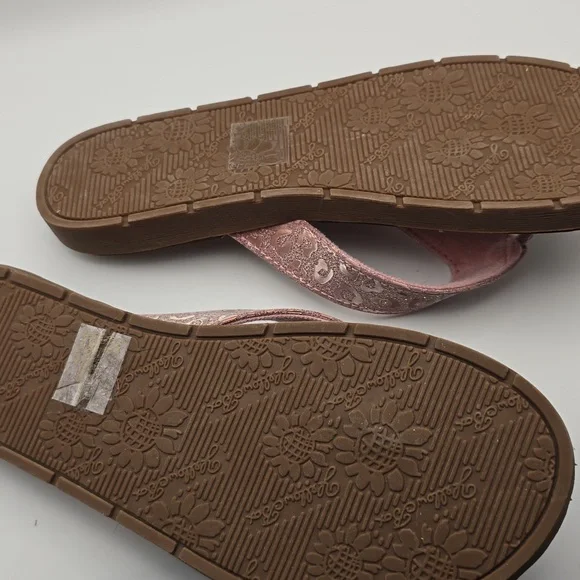 Yellow box‎ flip flops FAZIO COLOR BRONZE 8.5 MEDIUM WIDTH - Picture 5 of 6